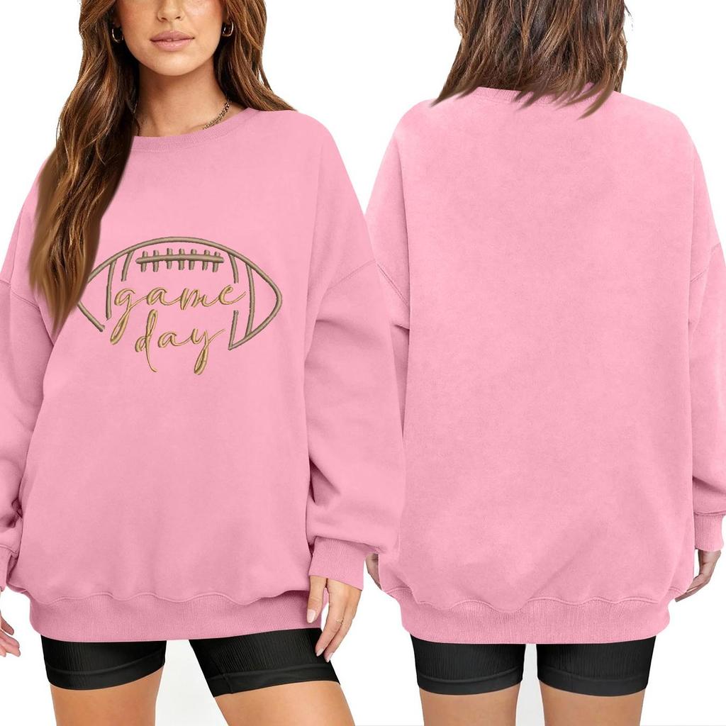 Unisex Lightweight Long Sleeve Neck Printed Pullover Sweatshirt for Men and Women