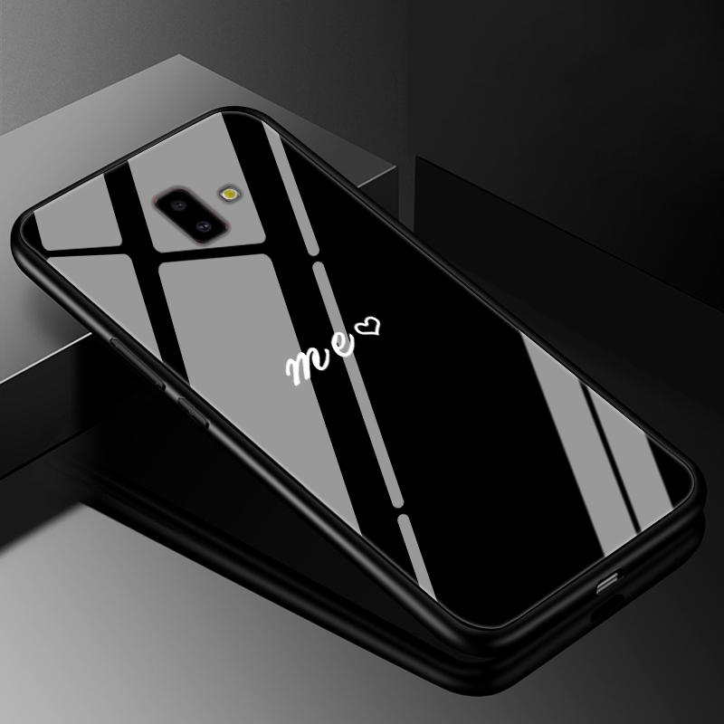 For Samsung J6 2018 Case Cover Tempered Glass Cases for Samsung Galaxy J4 J6 Plus 2018 J8 J7 J730 2017 Prime Hard Back Bumper J6