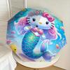 1pc Mermaid Hello Kitty Ocean Adventure Umbrella with Plastic Handle,Suitable for All Seasons Home Travel Outdoor UmbrellaSanlio569