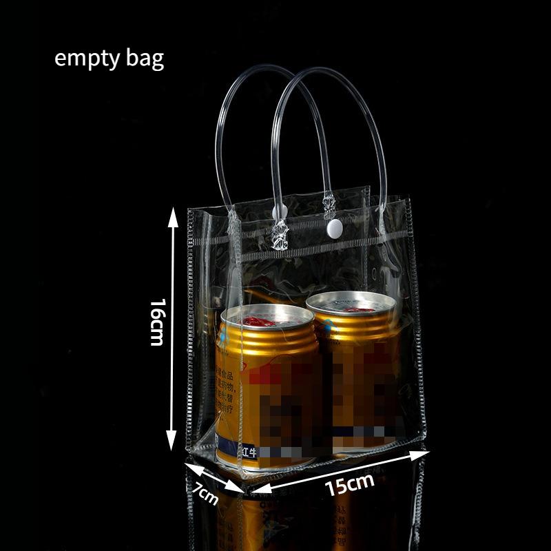 50 Stück PVC Handtasche Plastik Süßigkeitentasche Praktisch Große Kapazität Transparent Geschenk Gelee Taschen Geschenktasche Schule Arbeit Tägliche Handtasche mit Druckknopf