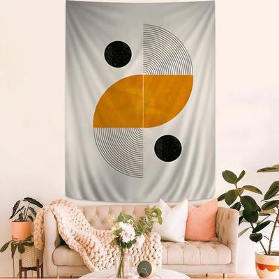 Abstract Aesthetic Geometric Lines Tapestry Art Printing Japanese Wall Tapestry Anime Wall Hanging Home Decor