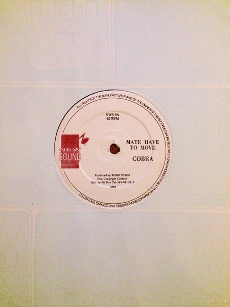 

12inch Record COBRA Mate Have To Move NWS6A 1993 UK Reggae Ska Dub Used