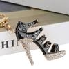 Rhinestone Keychain High Heeled Shoe Shape Cute Jewelry Bag Purse Pendant Accessories