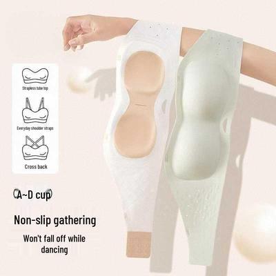 Sutiã Tomara que Caia Sem Costura de Qualidade Naizhi - Fino, Antiderrapante, Com Bojo, Sem Aros, Design Invisível para Mulheres