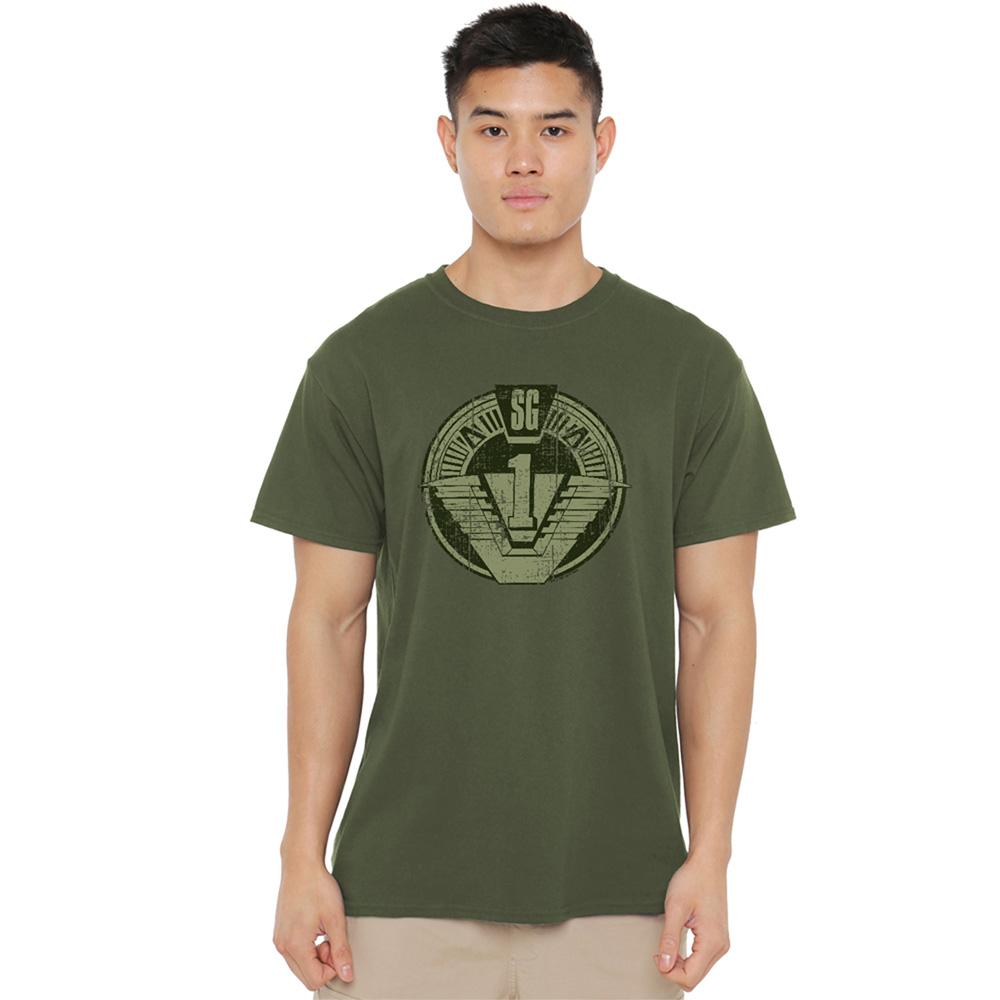 Stargate SG-1 Unisex Adult Distressed T-Shirt