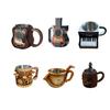 Musical Instrument Coffee Mug Ornament Guitar Piano Violin Drum Saxophone Electric Guitar Resin Mug Novelty Music Cup Gifts for Music Lovers Men Women