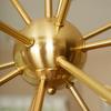 Brass Roof Mounted Chandeliers of 18 Light Dimmable Sputnik Sphere Chandelier