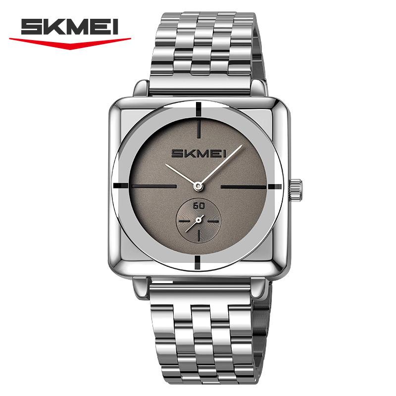 New Square Men's Watch Large Dial Steel Strap Men's Watch Casual Fashion Quartz Watch Men's