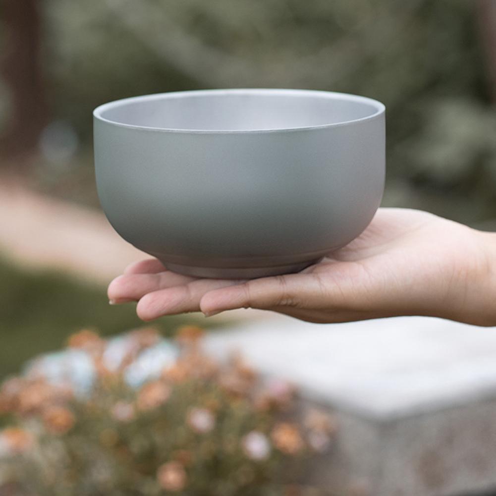 Titanium Purification Bowl Ultralight Portable Double Walled Tableware For Outdoor Camping BBQ Picnic Coffee Tea Yogurt