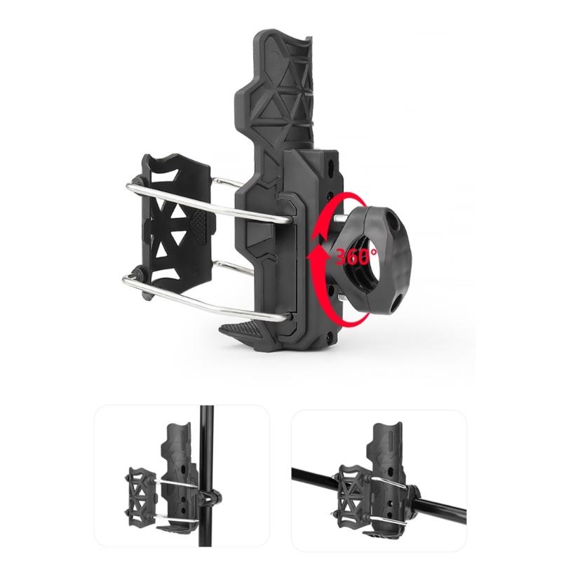 Quickly Release Bike Water Bottles Rack 360 Rotation Regulable Cup Rack for Various Cycling Environment