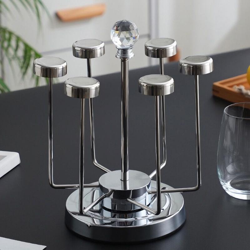 Multifunctional Stainless Steel Organizers For Cups And Jewelry Display Rustproof Construction Elegant Styles