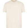 Ea7 Transparent Cotton Crew Neck Short Sleeve T-Shirt Men Tops Beige 7M000224-AF10375-U1079