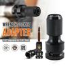 1/2Pcs Impact Wrench To Drill Adapter 1/2 To 1/4 Hex Converter Socket Extension Bit Holder for Electric Wrench and Power Tools