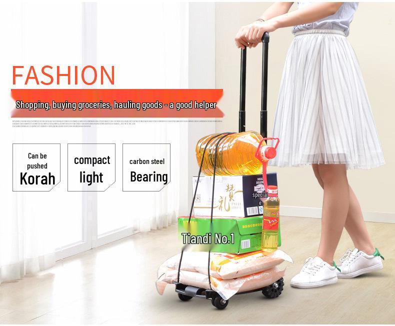 Lightweight Folding Grocery Cart for Everyday Use