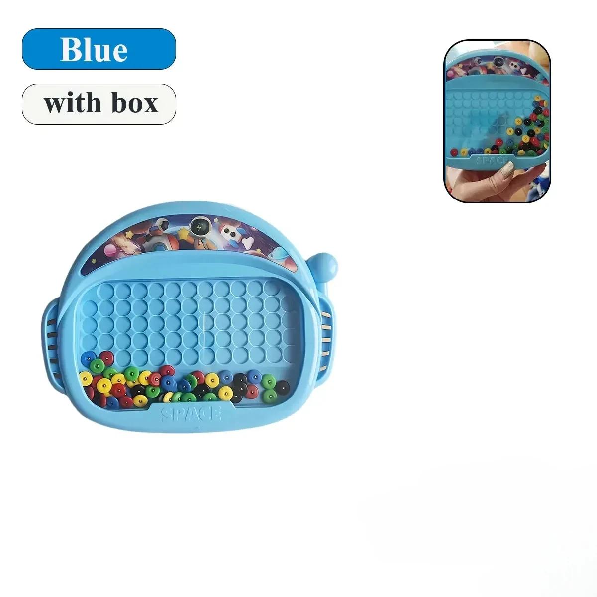 

Детская магнитная доска для рисования с ручкой и бусинами, игрушка для рисования для детей 3-8 лет, развивающий подарок Монтессори для мальчиков и девочек