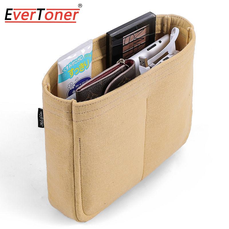 EverToner For H Evelyne 16 29 33 Insert Bag Felt Makeup Organizer Bag Inner Purse Portable Base Shaper