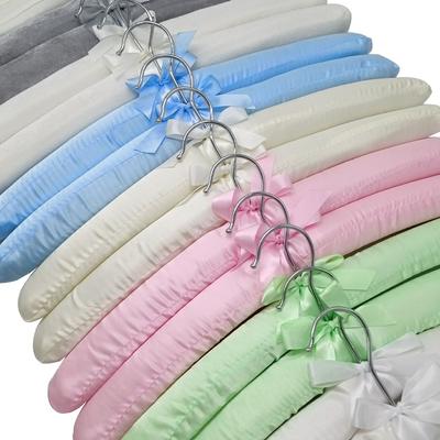 5PCS Satin Silk Clothes Hanger High Quality Display Hanger Practical Durable Sponge Hangers Home Storage Organizati Supplies
