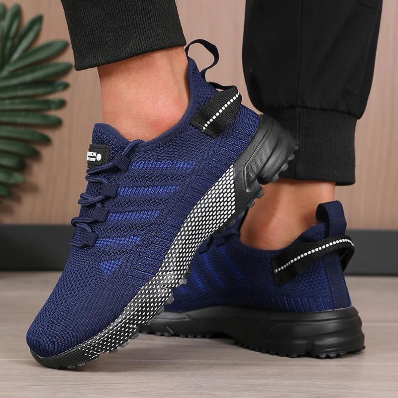 Summer Mesh Men Shoes Fashionable Casual Breathable Fitness Shoes 2025 New Lightweight Walking Man Tenis Shoes Zapatillas Hombre