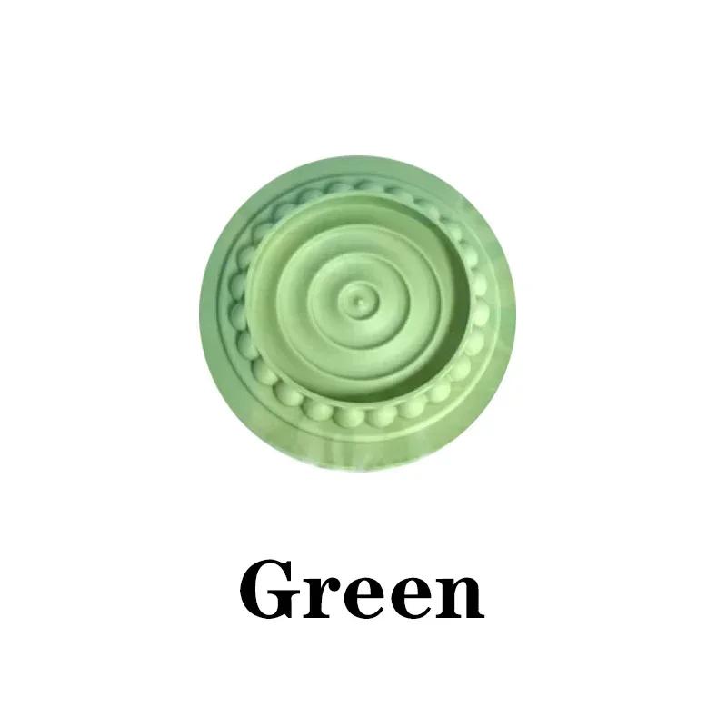 

Cat Slow Feeder Lick Mat Bowl, Anti Choking Treat Dish for Wet Food Liquid Snacks, Non Slip Silicone Feeding Plate Easy Clean зелений