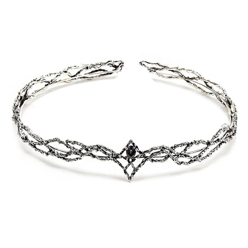 Fashion Elven King Crowns with Stylish Diamonds Adjustables Size Elegant Designs for Parties and Weddings Decoration