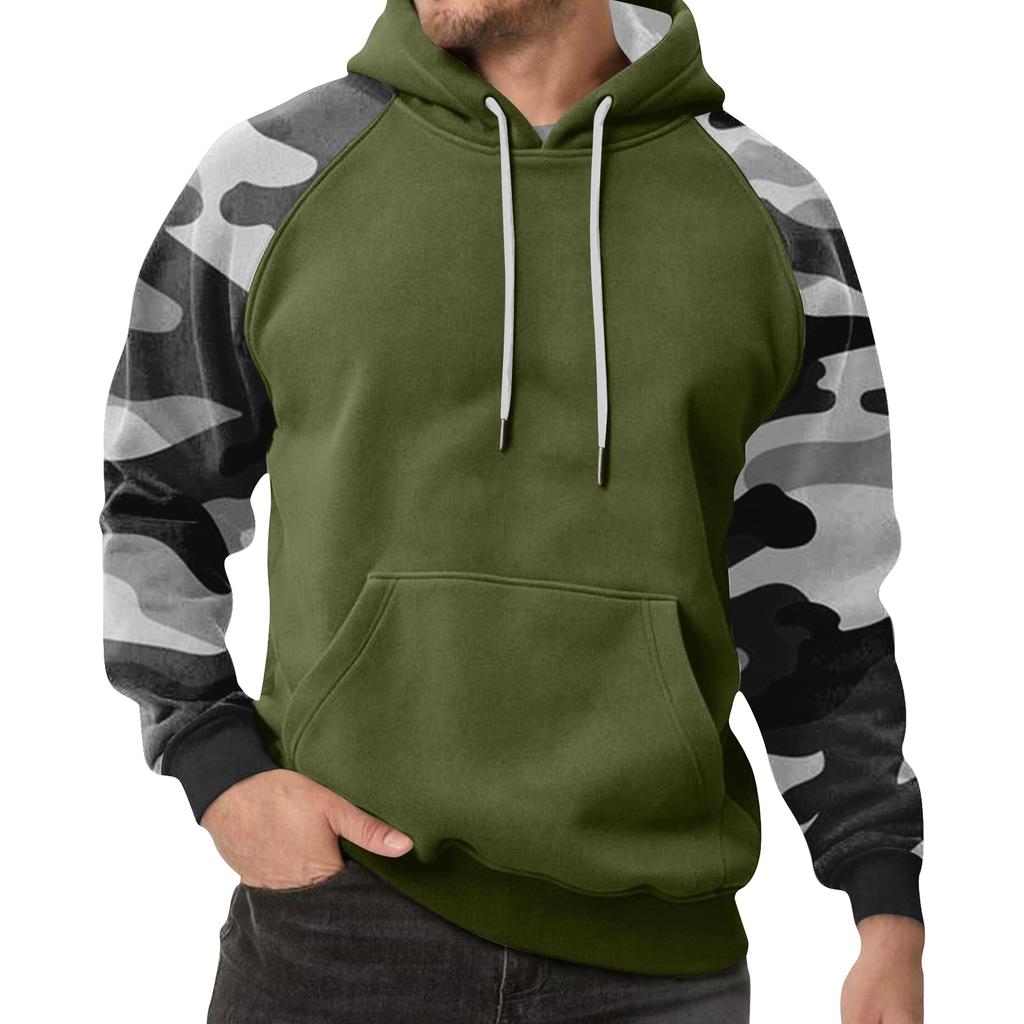 Men's Camouflage Sweatshirt Hoodie Men's Sports Large Size Casual Sweatshirt