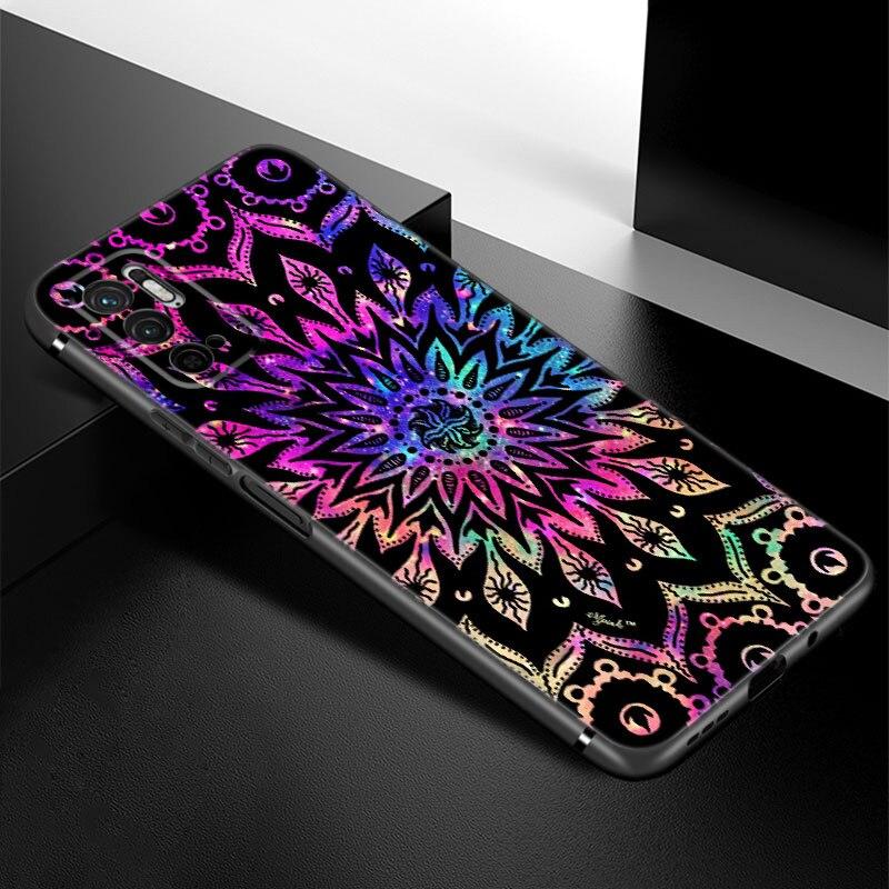 

Чехол для телефона с узором Мандала для Xiaomi Redmi Note 7 8 8T 9 9S 10 10S 10T 11 11S 4G 11E 11T Pro 5G, мягкий черный чехол из ТПУ Note 11 Pro China