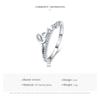 MODIAN Romantischer Buchstabe LIEBE Schlichter Ring Mode 925 Sterlingsilber Klarer Zirkonia Fingerringe Für Frauen Feiner Schmuck Bijoux