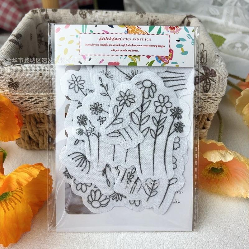 Water-Soluble Transfer Paper for Embroidery DIY Adhesive Sticker Material for T-Shirt Jeans with Design Handmade Craft Supplies