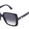 Gucci Solid Design Square Sunglasses Women's Black