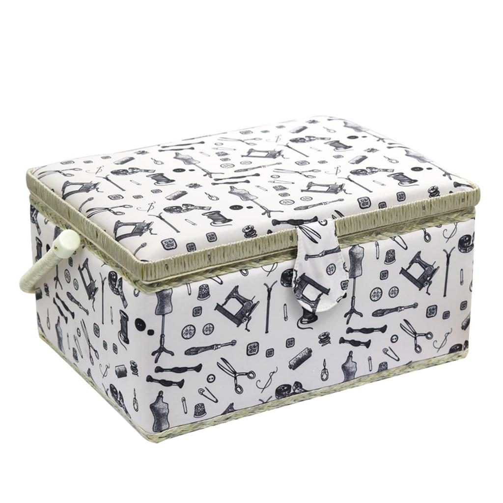 Sewing Large Sewing Small Tool Sewing Retro Modern Sewing Pincushion Small Birthday D&D Box, Capacity, Box, Organizer, Box, Tools, Storage, Two-Layer