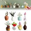 3D Chinese Style Refrigerator Magnet: Mini Ceramic Vase Decorative Sticker