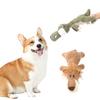 Quietschendes Plüsch-Löwen-Hundespielzeug, Interaktives Stoff-Haustier-Kauspielzeug für Welpen Kleine Hunde, Langlebiges Zähneputz-Knisterspielzeug