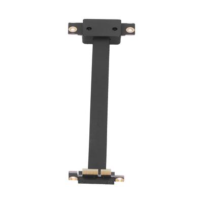 Extension Cable PCIE 1X Dual Vertical 90 Degrees Network Adapter Line with LED Indication 15cm