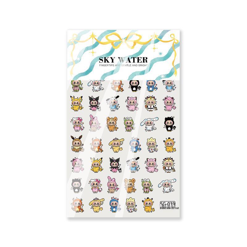 SKY 3D Мультяшные Головные Уборы Наклейки для Маникюра и Гаджетов