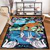 Colorful Horse and Unicorn Reflection Scenic Carpet for Living Room Suitable for use as an anti-slip for living room bedroom sofas