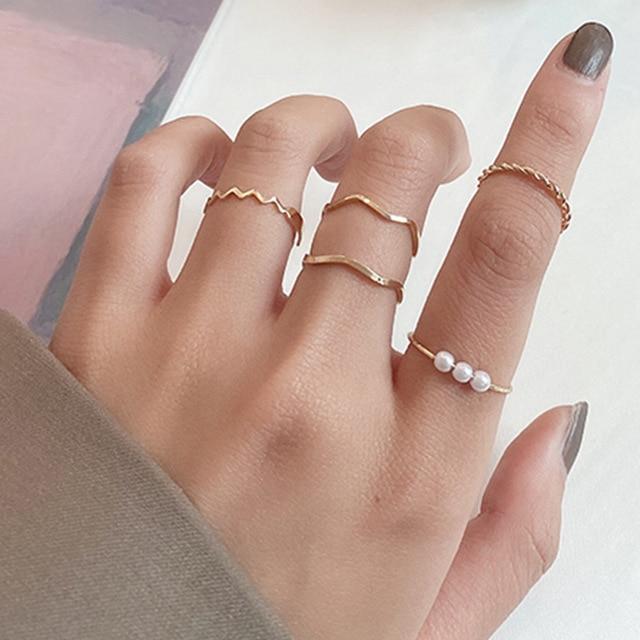 10 sztuk/zestaw moda Punk minimalistyczny Midi okrągły zestaw pierścionków skręcanych dla kobiet Bohemia Vintage Metal Knuckle Finger Rings Biżuteria