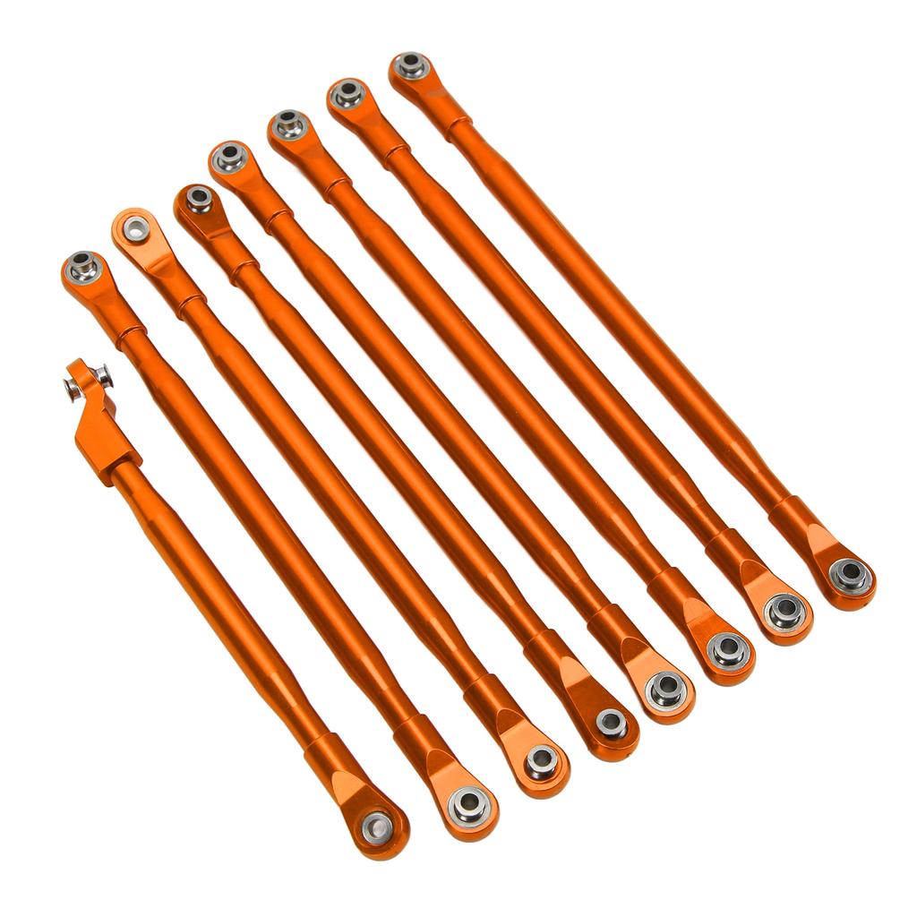 RC Rod Link Linkage Set Pull Rod with Sway Bar Aluminum for Axial SCX6 JLU 1 6 RC Car VehicleOrange