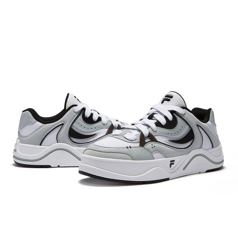 FILA Fusion 50-50 Casual Low-Top Sneakers Men sneakers White Gray T12M432201FWG
