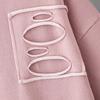 Women's Ice Silk Knitted Suits Summer O Neck Short Sleeve Long Pants Large Two Piece Set
