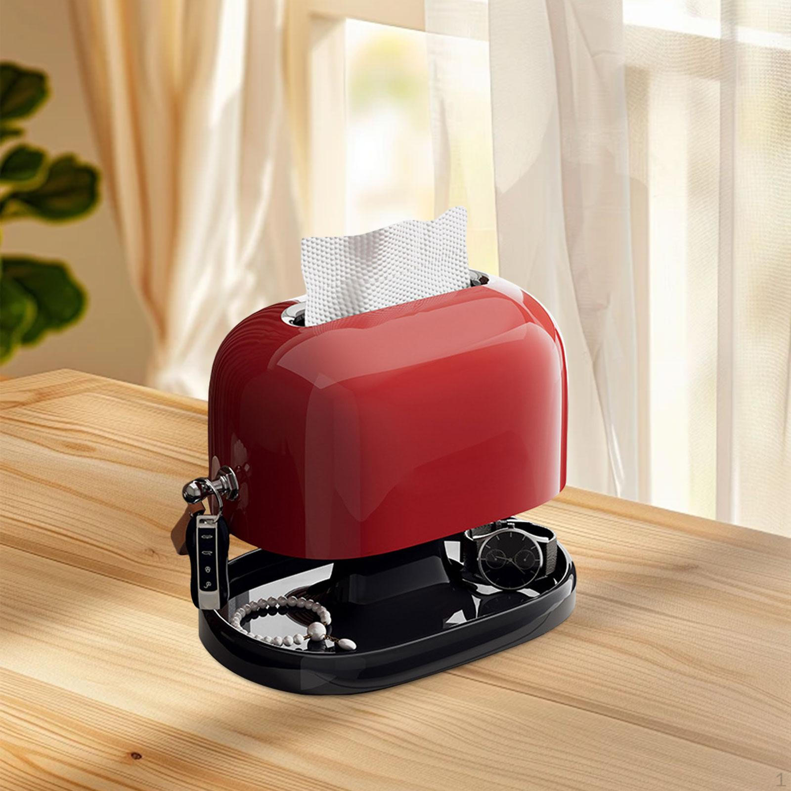 

Кришка для коробки для зберігання лицьових серветок червоний