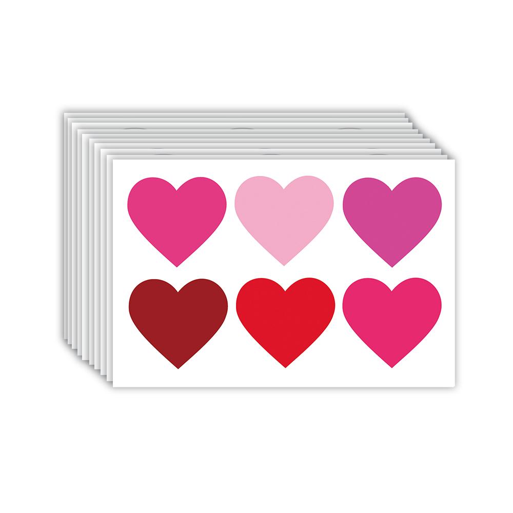 

60pcs/6styles, Valentine s Day Sticker Set for DIY Crafts, Valentine s Day Gift Stickers, Valentine s Day Gift Box Stickers,