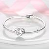 Copper Plated Fit Original Pandora Charms Mother'S Day Daughter Heart Beads Dangle Pendant Bracelet Necklace Diy Jewelry Gift