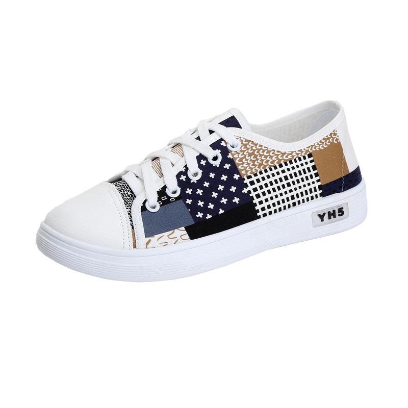 Spring and summer new canvas shoes cloth shoes single shoes student casual breathable non-slip soft sole T