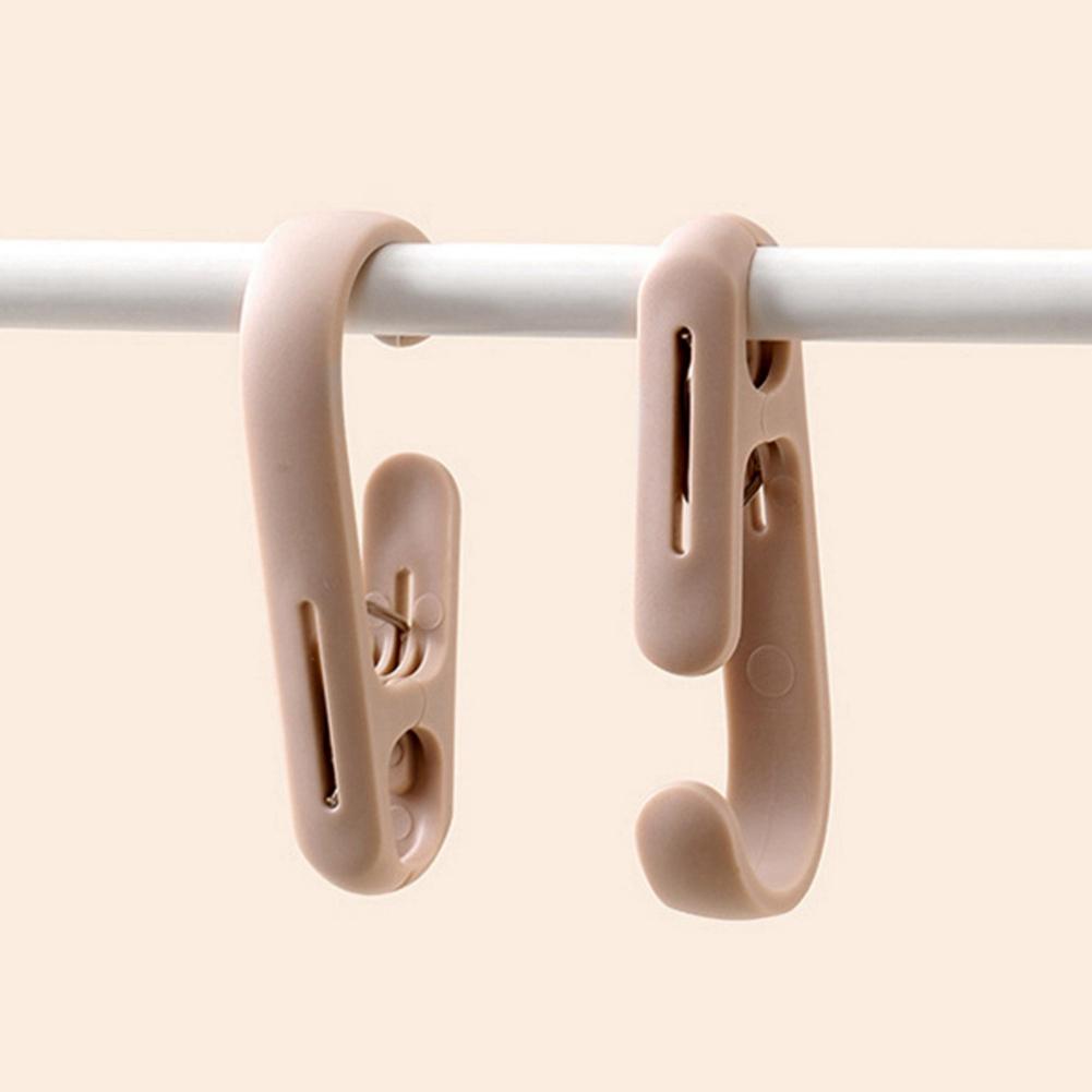 10pcs Multi-function Hook Clamp Double Head Clip Hook Kitchen Bathroom Hanging Storage Fixed Clip