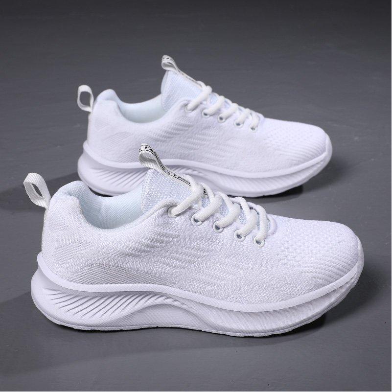 Student Men's Raw White Sneakers Male Female Teen Running Shoes Girls White Shoes