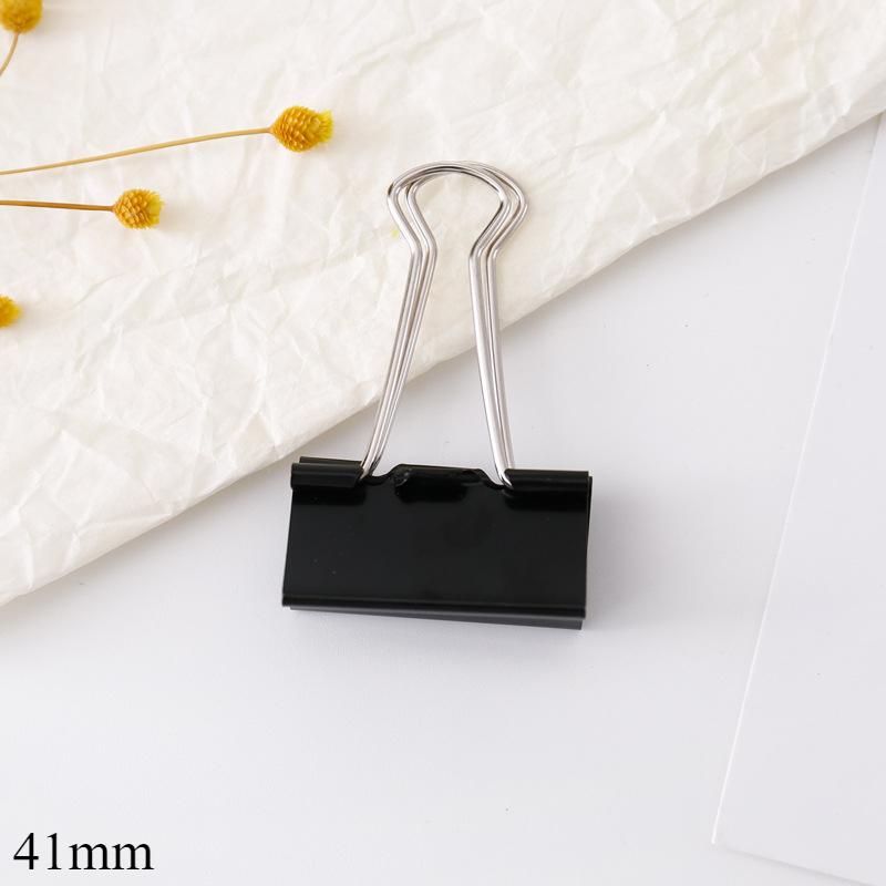 12 Pcs Binder Clips Foldback Clips 25mm/32mm/41mm/51mm Foldback Clamps Money Paper Clamps Writing Paper Clips for School