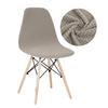 Velvet And Polar Fleece Fabric Shell Chair Cover Stretch Scandinavian Chair Covers Dining Seat Cover For Hotel Home Living Room