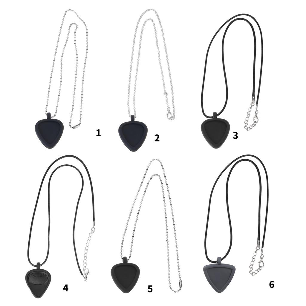 Adjustable Silicone Necklace Guitar Accessory Necklace for Guitar Pick Organization Electric Bass Musician Present