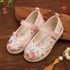 Princess Tang Hanfu Embroidered Shoes - Ethnic Style Children's Costume Footwear