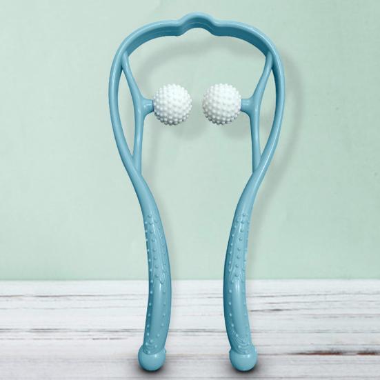 1/2 szt. Masażer szyi Shiatsu do relaksacji mięśni Ergonomiczny uchwyt Regulowane piłki dociskowe Nieelektryczny ręczny masażer do domu, biura, podróży